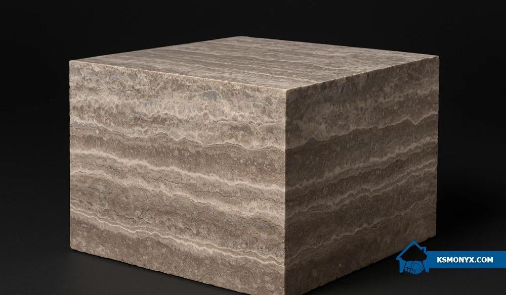 Silver Traverten Vein Cut