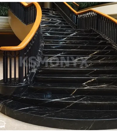Black Marble Stair Tread