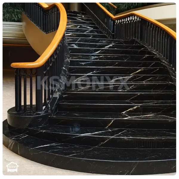 Black Marble Stair Tread