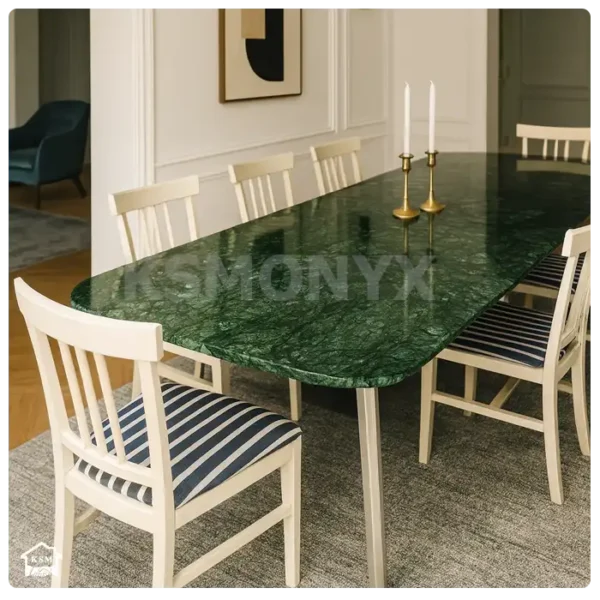 Green Marble Table