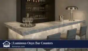 Luminous Onyx Bar Counters