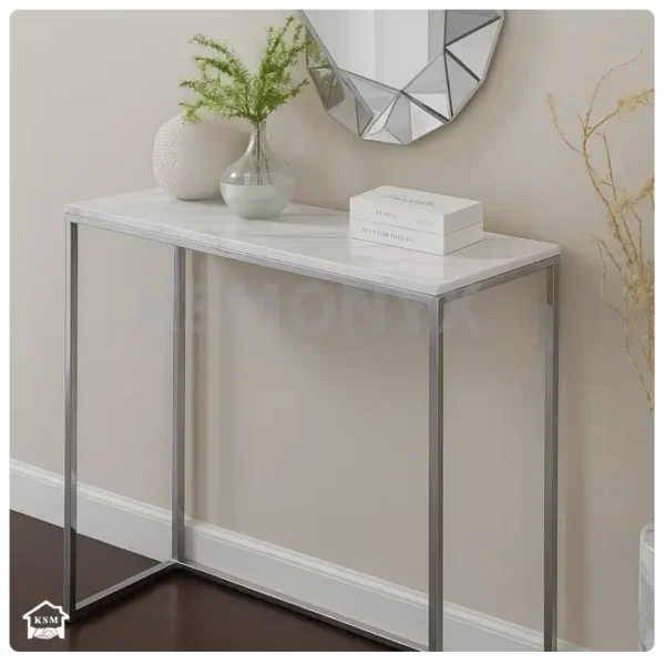 white marble dresser