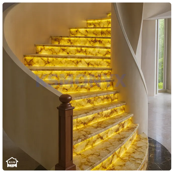 Onyx Marble Stair Tread