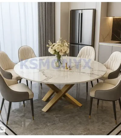Round Marble Dining Table