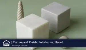 Texture and Finish: Polished vs. Honed
