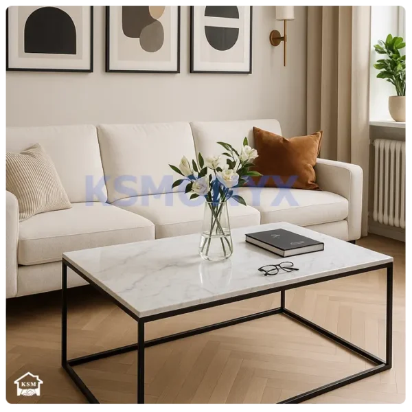 White Marble Coffee Table