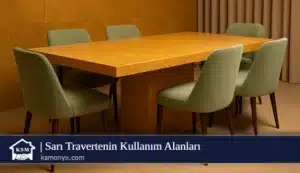 Sarı Travertenin Kullanım Alanları