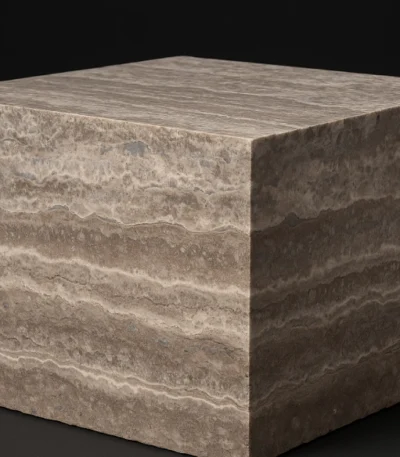 Silver Traverten Vein Cut