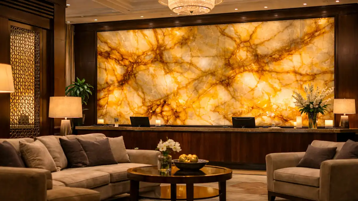 aydınlatmalı onyx panel uygulaması