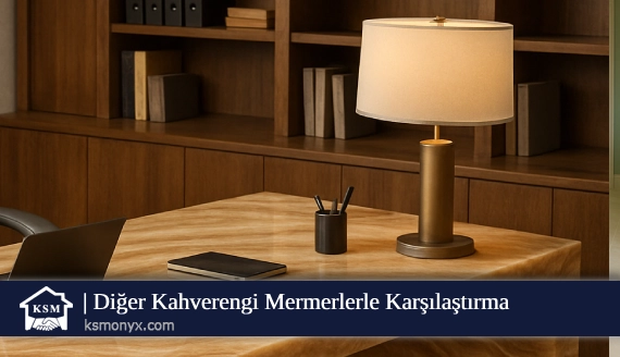 Diğer Kahverengi Mermerlerle Karşılaştırma