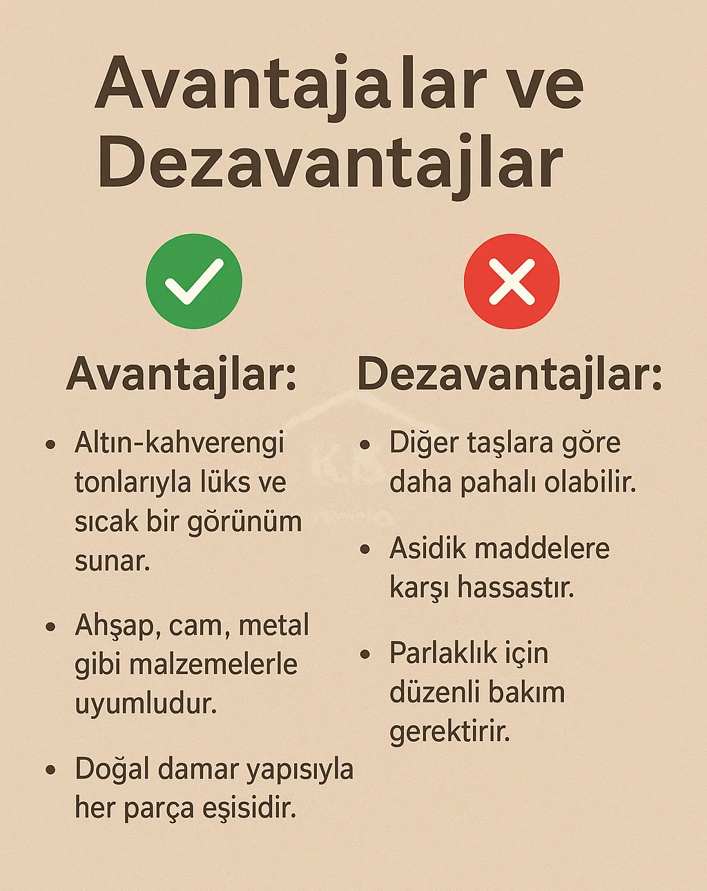 Avantajlar ve Dezavantajlar
