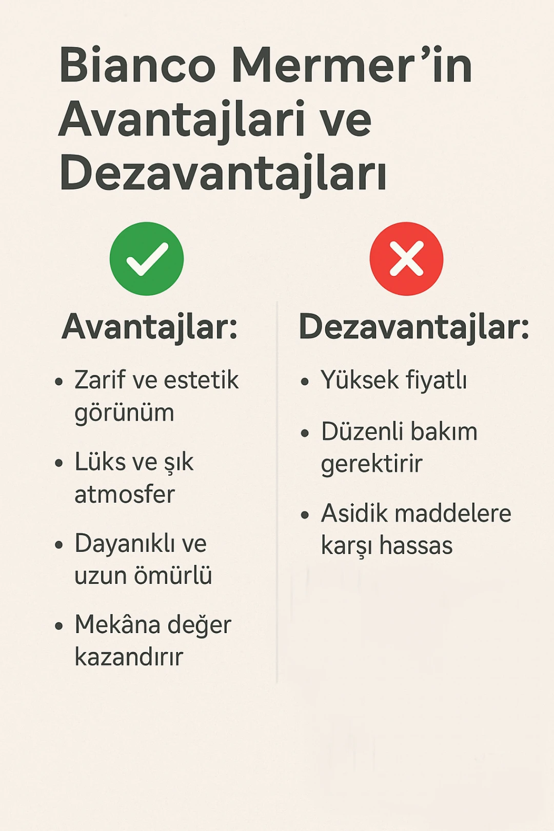 Avantajlar ve Dezavantajlar