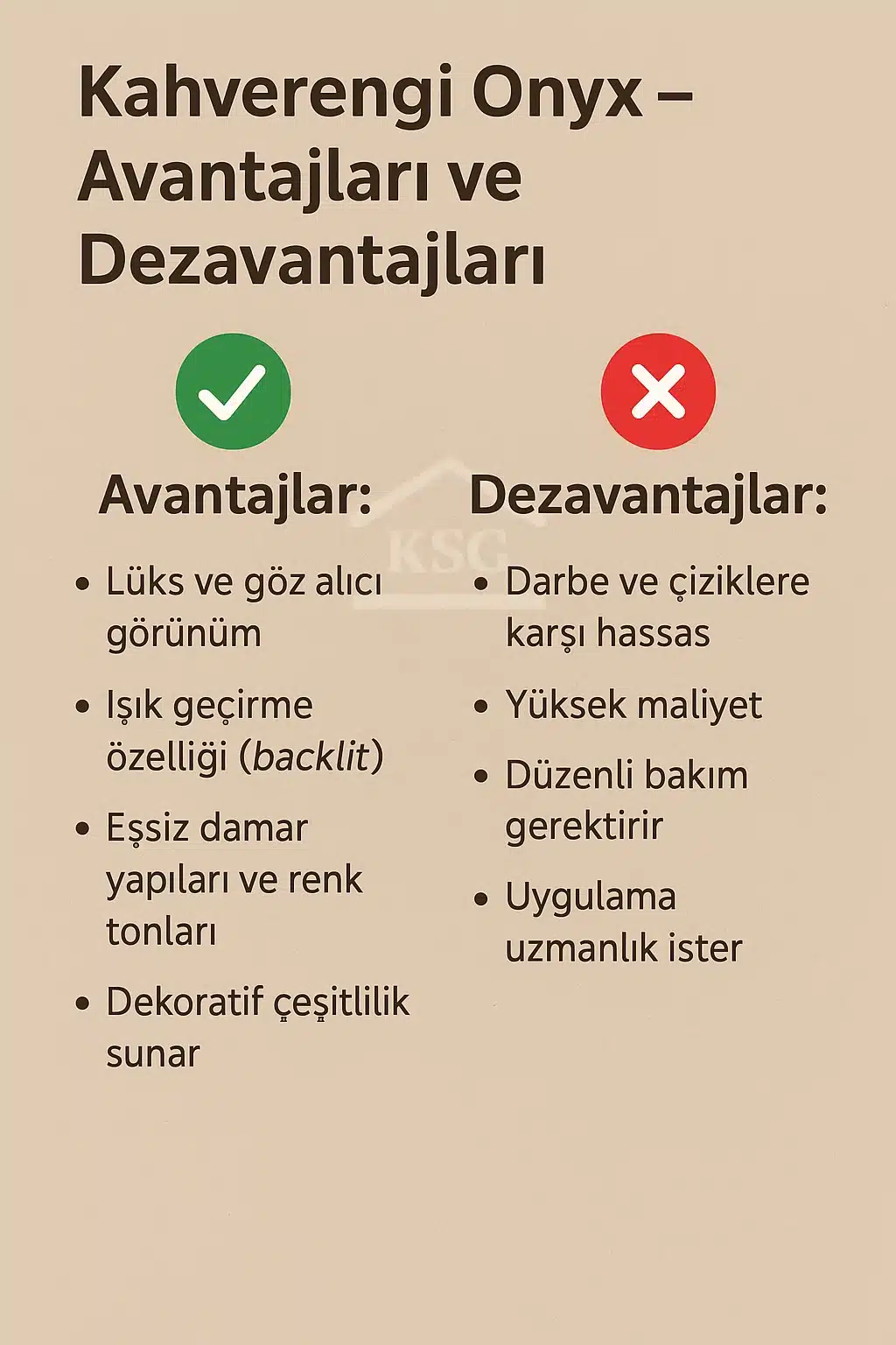 Avantajlar ve Dezavantajlar