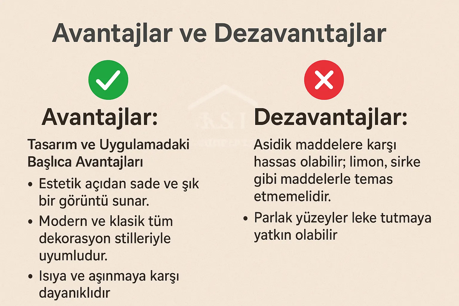 Avantajlar ve Dezavantajlar