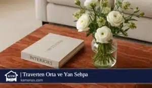 Traverten Orta ve Yan Sehpa