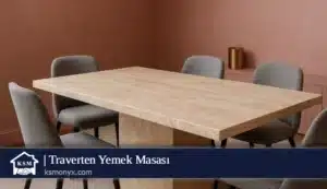 Traverten Yemek Masası