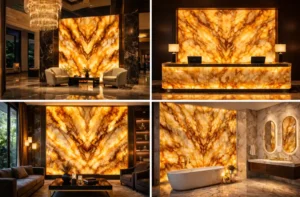 Aydınlatmalı onyx panel uygulamaları