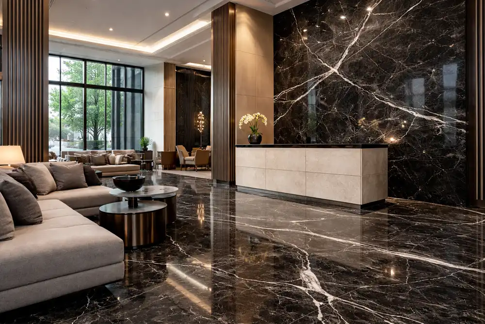 iran siyah mermer pars black proje uygulaması