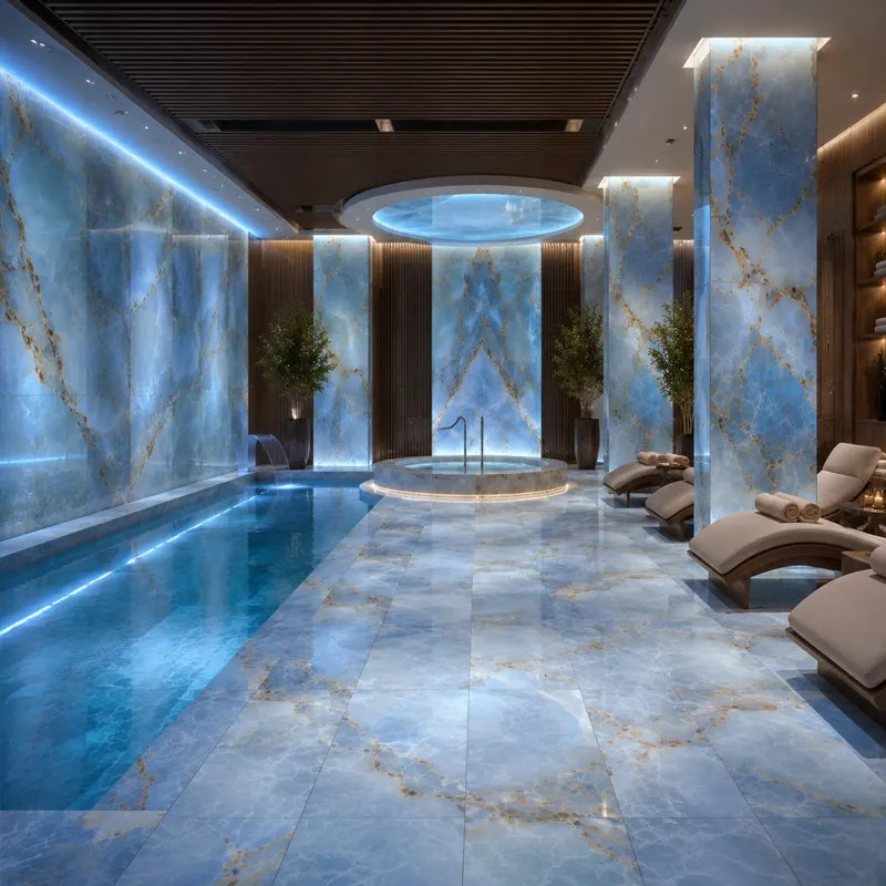 Spa ve wellness alanları mav ışik onyx Spa ve wellness alanları