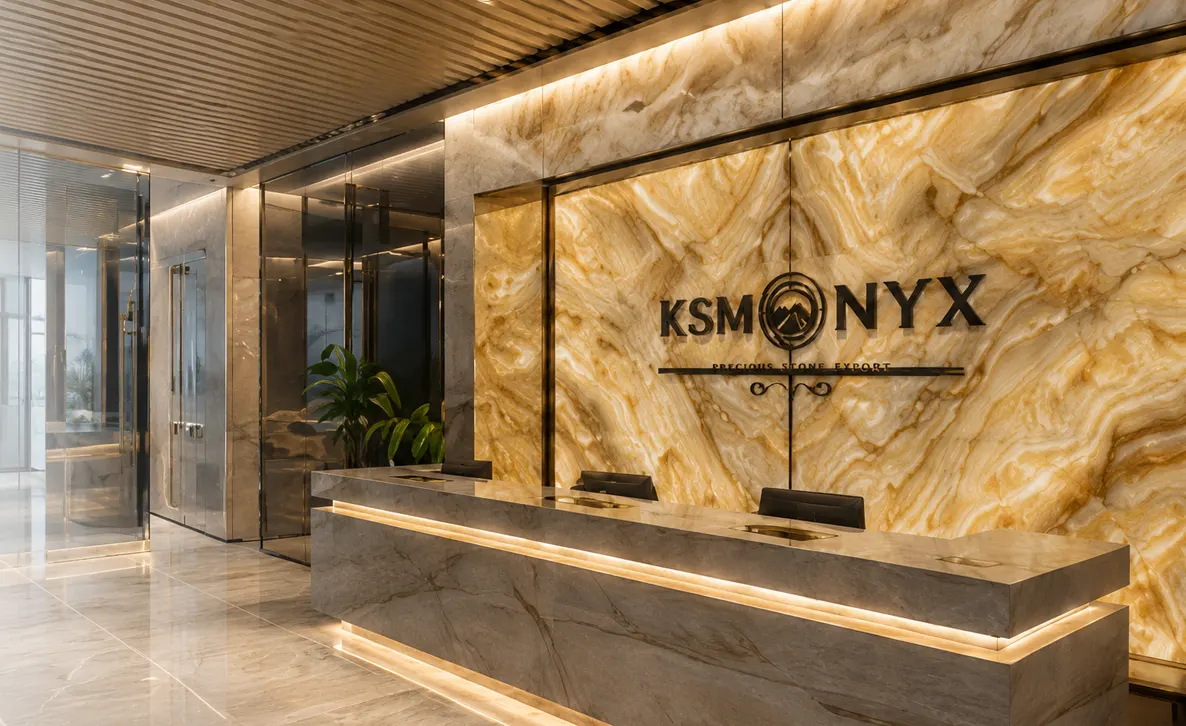 KSM Onyx doğal taş proje uygulaması
