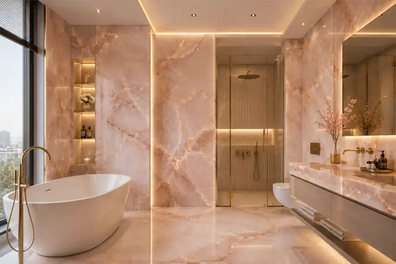 Banyo doğal taş projesi