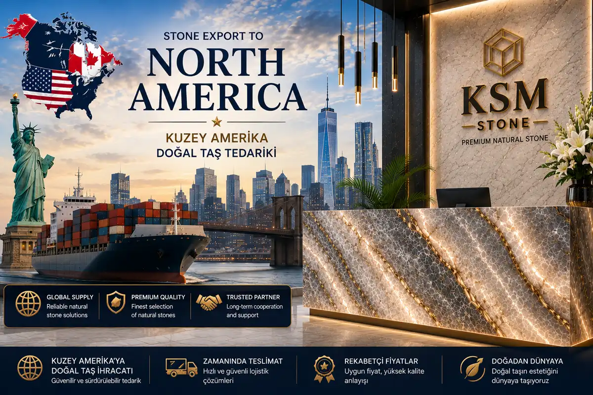 Kuzey Amerika doğal taş tedariki