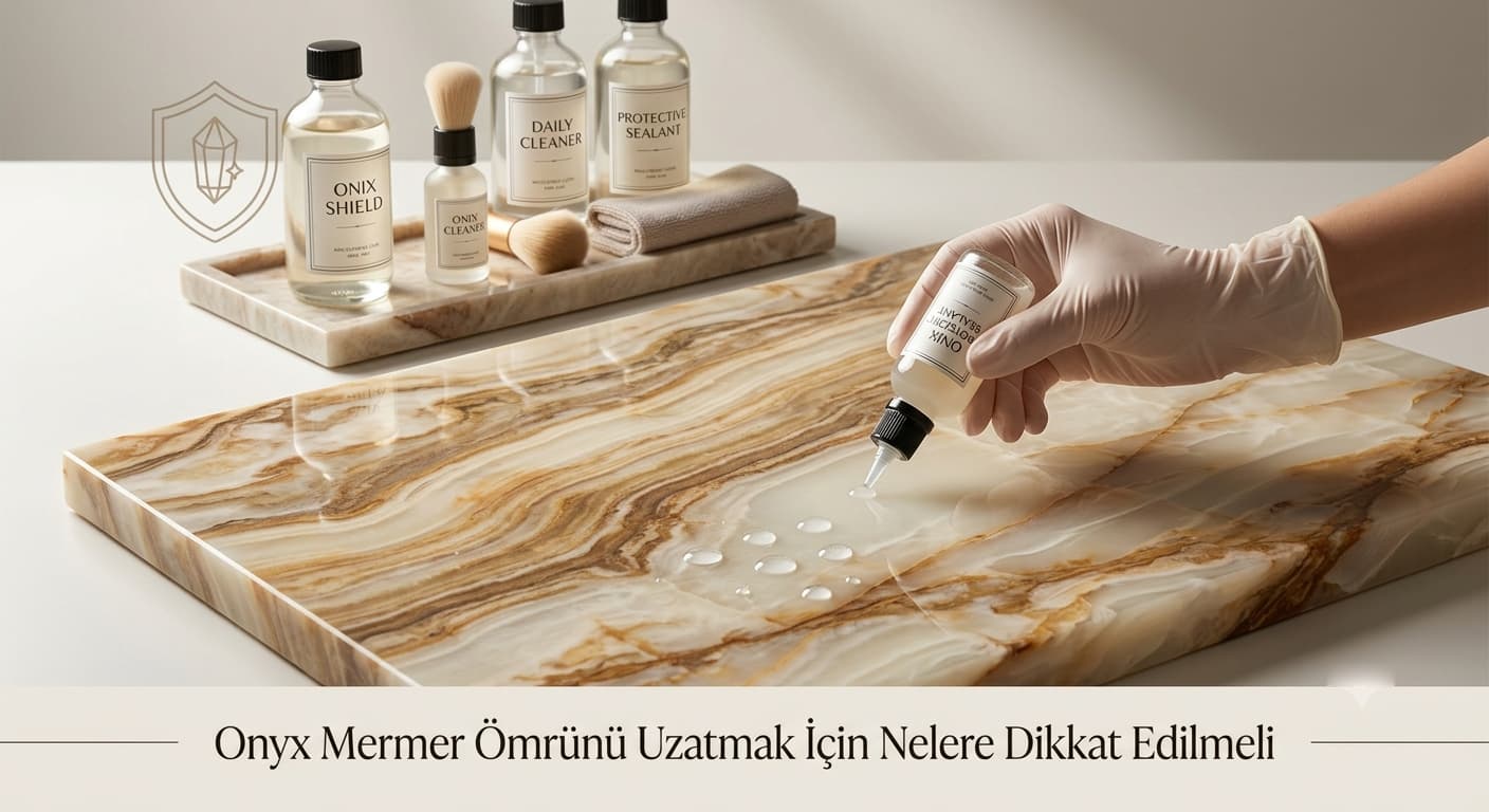 برای افزایش طول عمر سنگ مرمر اونیکس چه اقدامات احتیاطی باید انجام شود؟